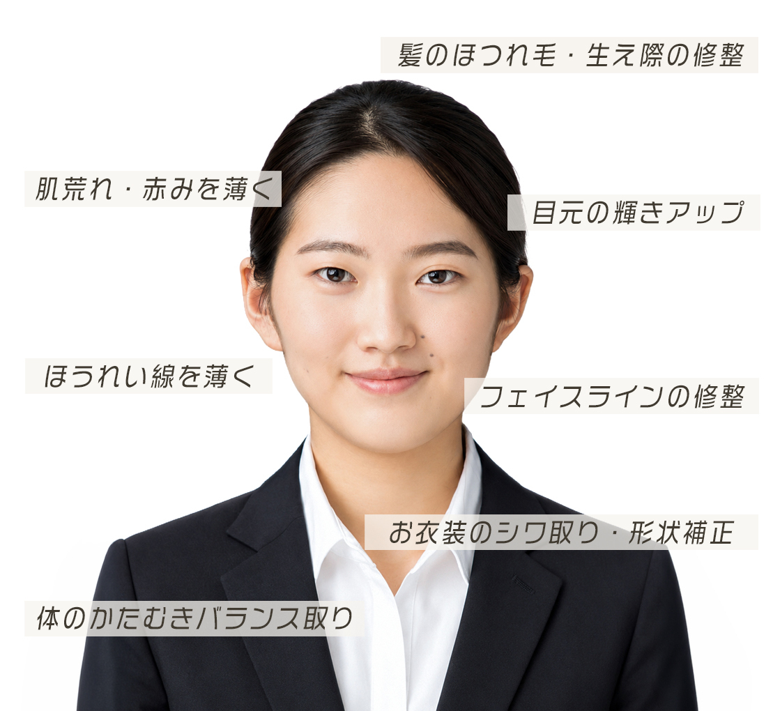 岡山 写真館 フォトスタジオ 島村写場 証明写真 免許証 パスポート マイナンバー 履歴書 就活 就職活動 国家試験 証明写真機 ボックス　履歴書 免許証 パスポート マイナンバー 就活